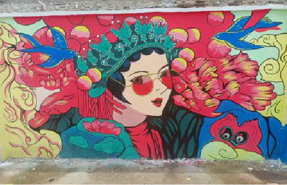 镇安墙体彩绘-网红墙