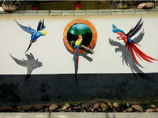 镇安视觉错位-3D墙绘设计