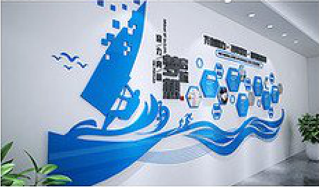 镇安海浪主题文化墙如何设计？