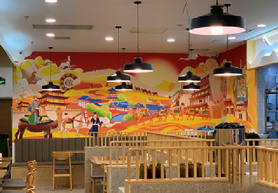 镇安商业空间彩绘介绍。