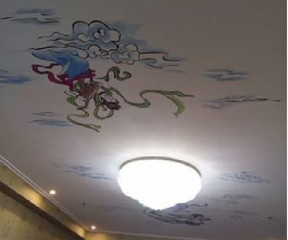 镇安如何快速绘制天花板上的手绘墙？