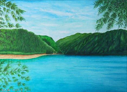 镇安在墙绘中，如何绘画绿水青山？