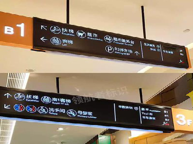 镇安如何通过商场标识牌引导客流分布？